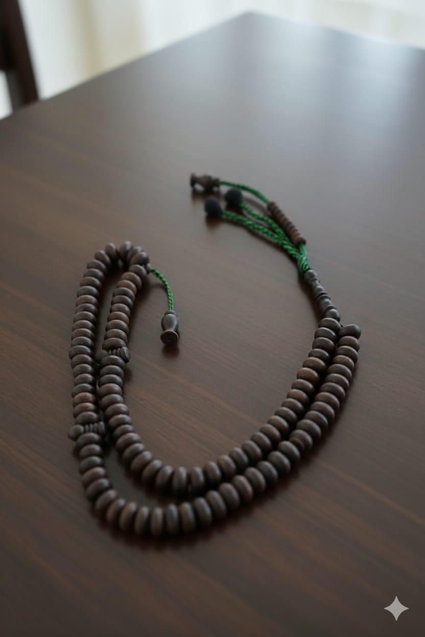 Material Deep Brown Olive Oil Bead